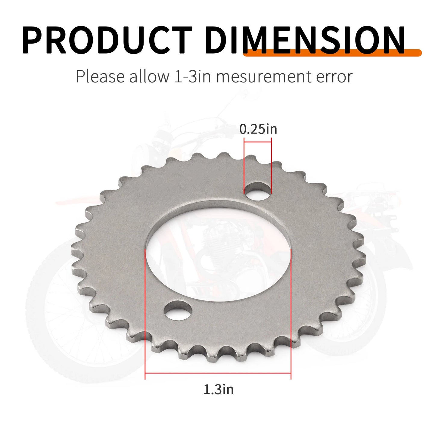 32T Cam Chain Sprocket Set for Honda XL200R/CB125S/XL125S/XL185S