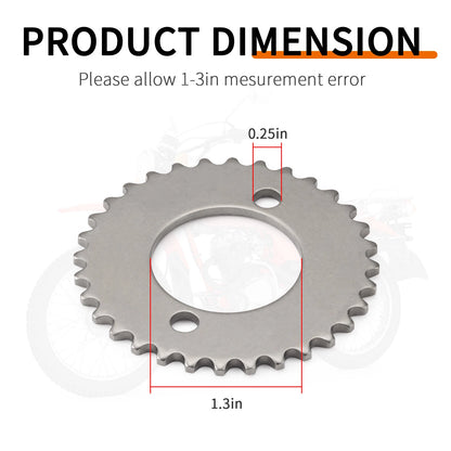 32T Cam Chain Sprocket Set for Honda XL200R/CB125S/XL125S/XL185S