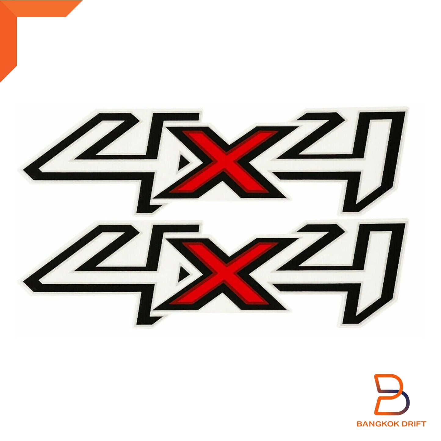 Black 4x4 Side Rear Decal Sticker for Ford Ranger PX PJ PK Wildtrak XLT (98-15)