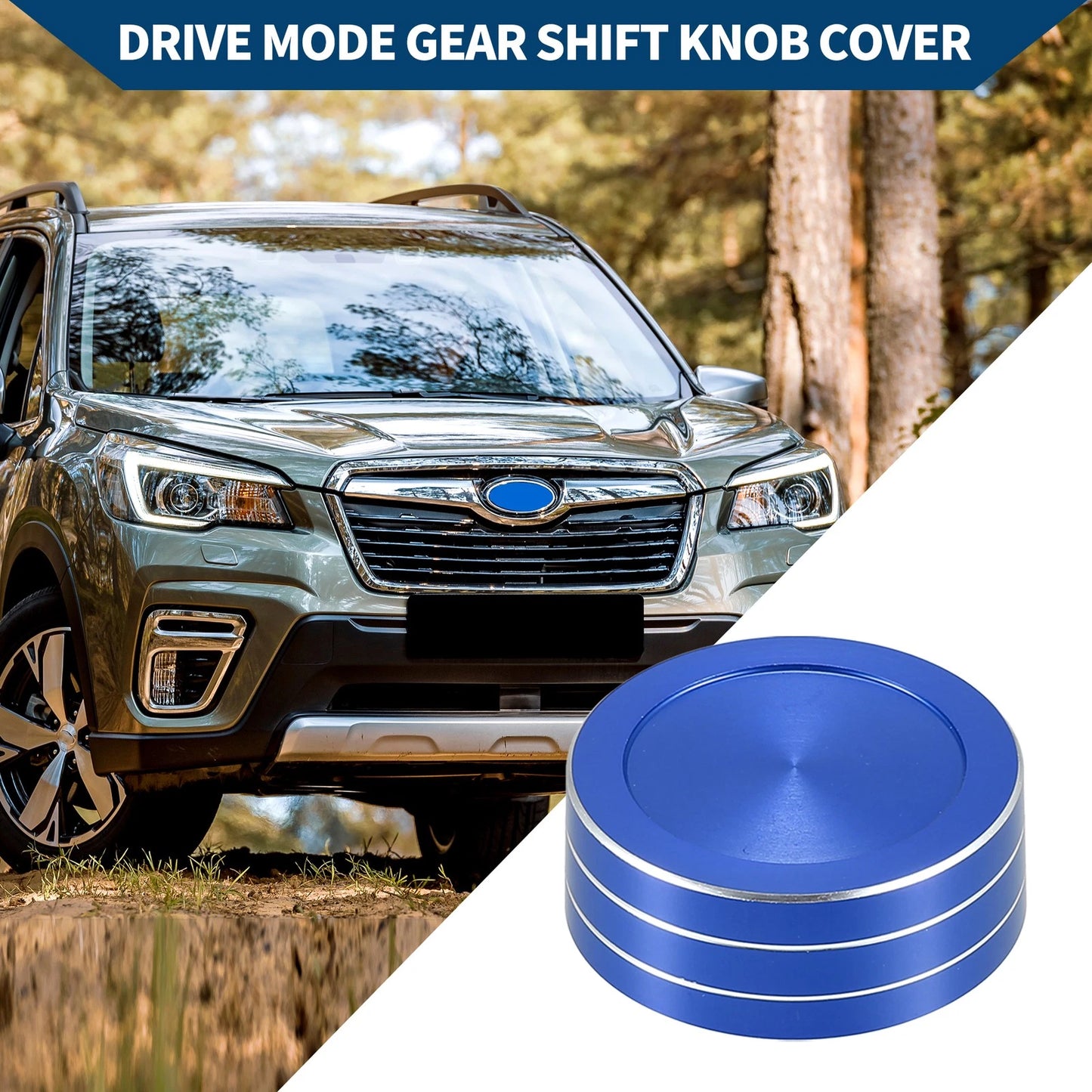 Blue Gear Shift Knob Cover for Subaru Forester (2019-2022)
