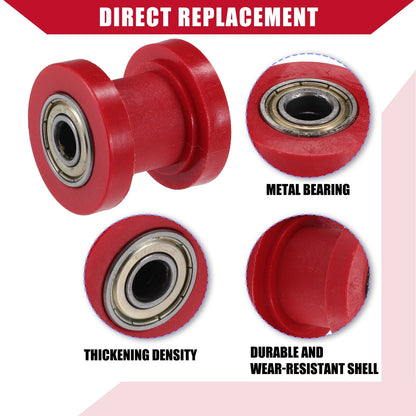 8mm Chain Roller Pulley Tensioner for Motorcycle Mini Bike ATV 125cc Red