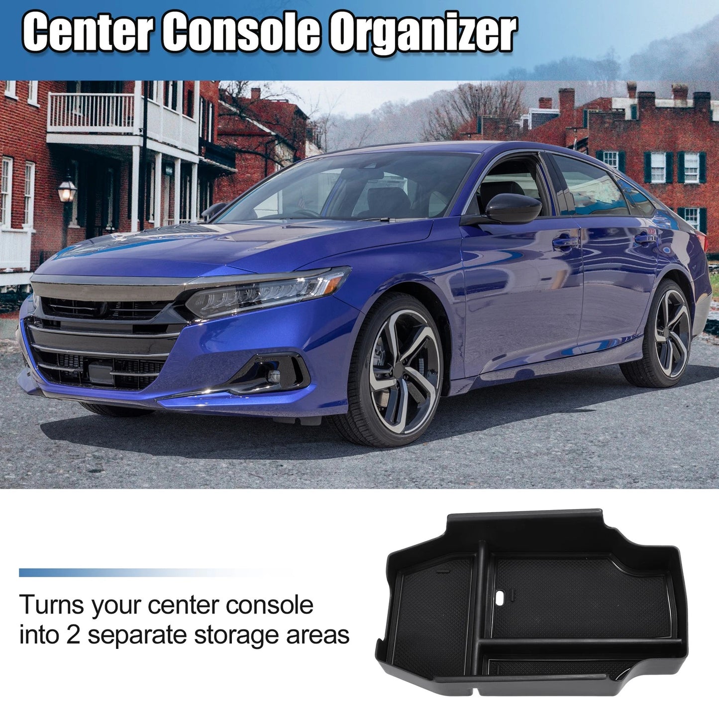 Car Center Console Organizer for Honda Accord LX/EX/Hybrid Sport/EX-L (2018-2023)