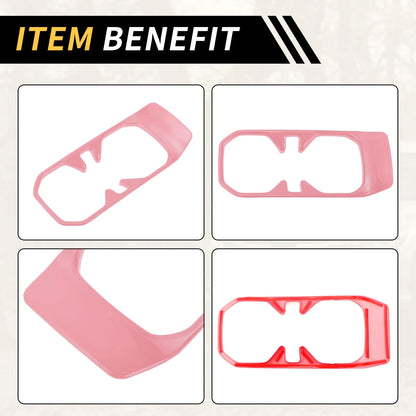 Cup Holder Cover Trim for Jeep Wrangler JL JLU (2018-2024) Pink 1 Pc