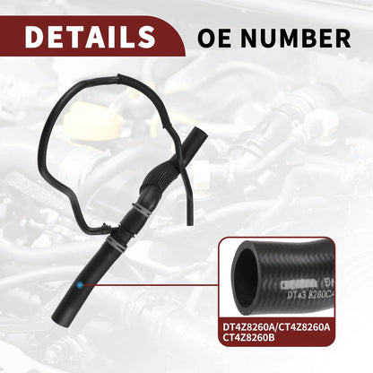 Radiator Coolant Hose for Ford Edge 2.0L (2012-2015) - Black 1 x Piece