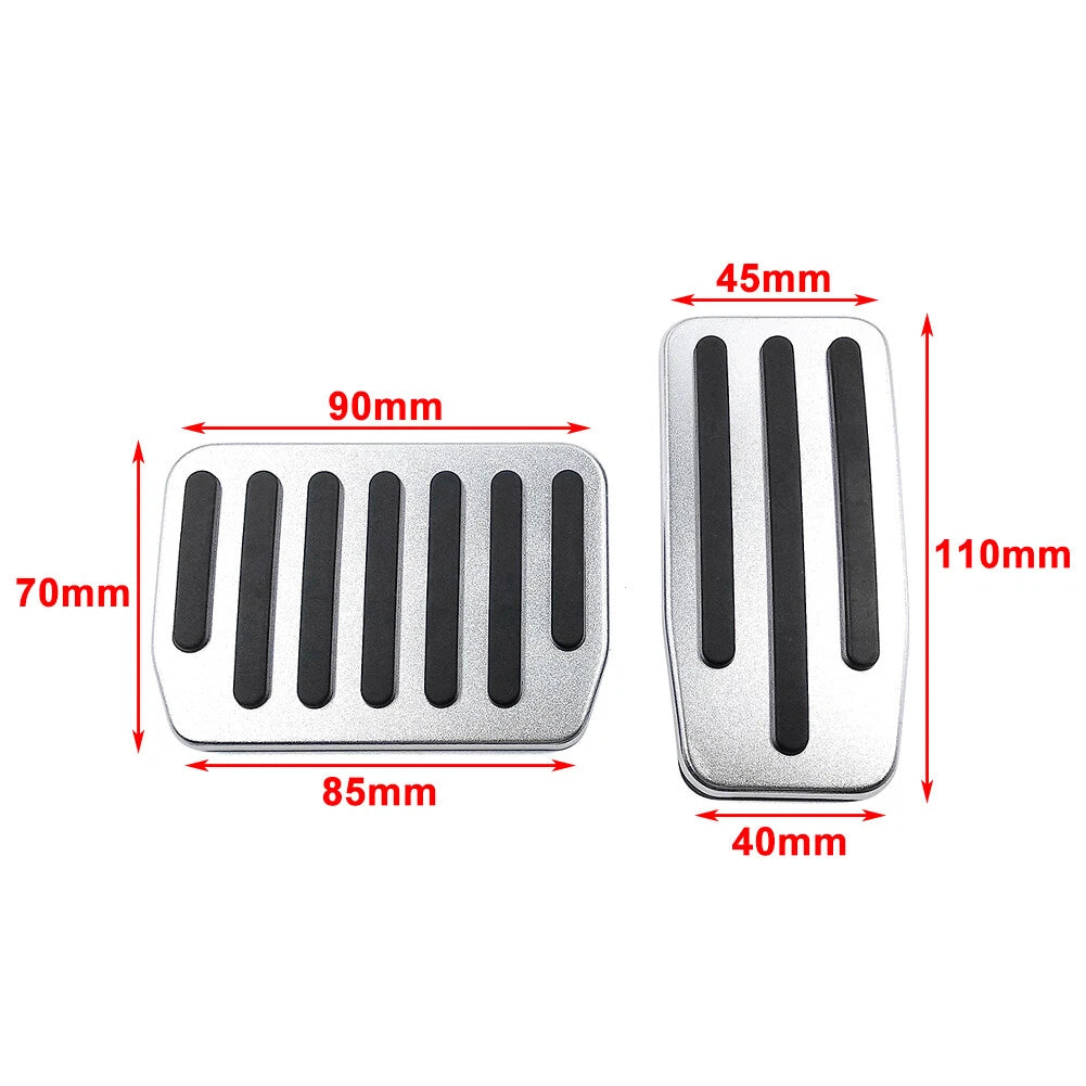 Stainless Steel Brake Gas Pedal Pad Covers for Tesla Model 3 & Y
