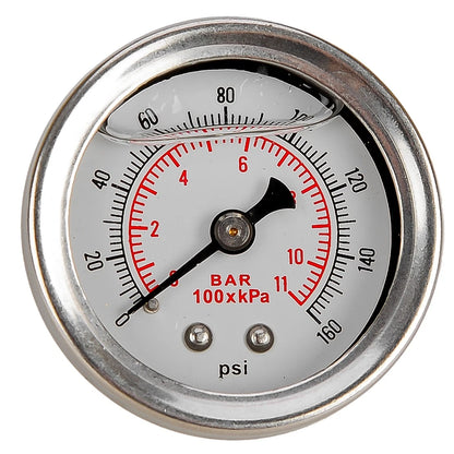 Fuel Pressure Gauge 1/8" NPT 0-160 psi