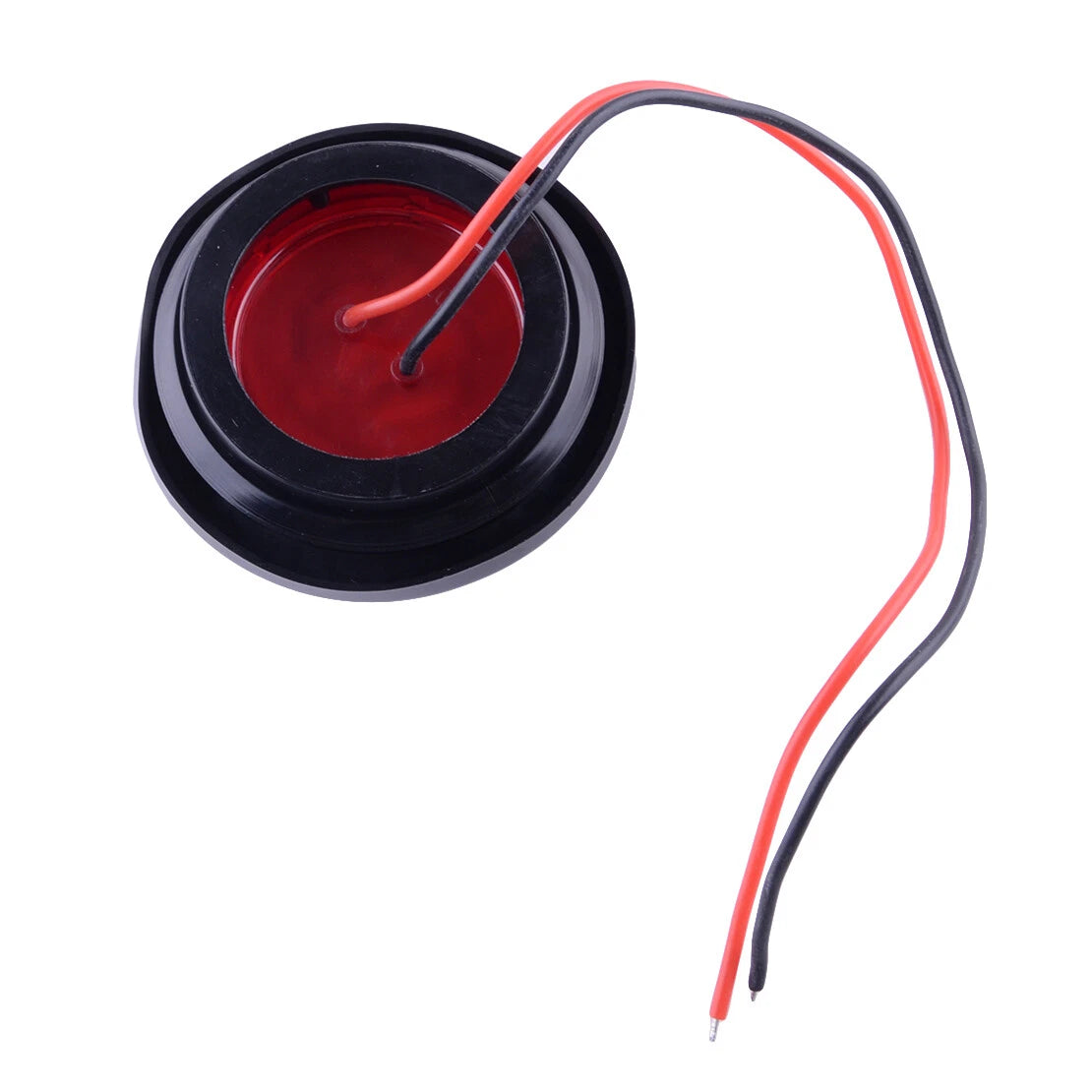 2" 12V LED Red Round Side Marker Lights for Car Trailer Truck