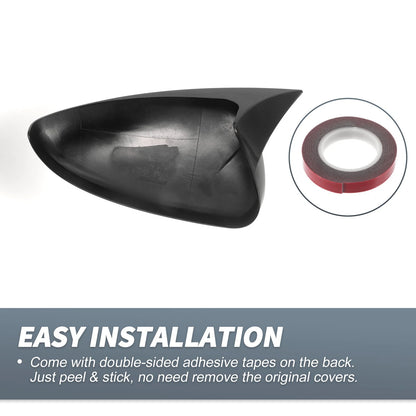Rearview Mirror Cover Overlay Gloss Black for Chevrolet Cruze (2009-2015)