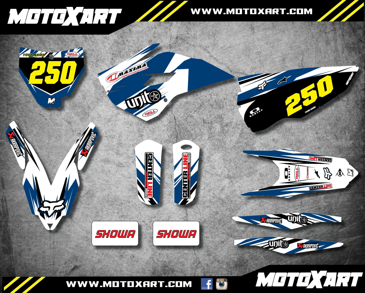 Custom Graphic Kit DIGGER STYLE for Husqvarna TC 125 250 (2014-2015)