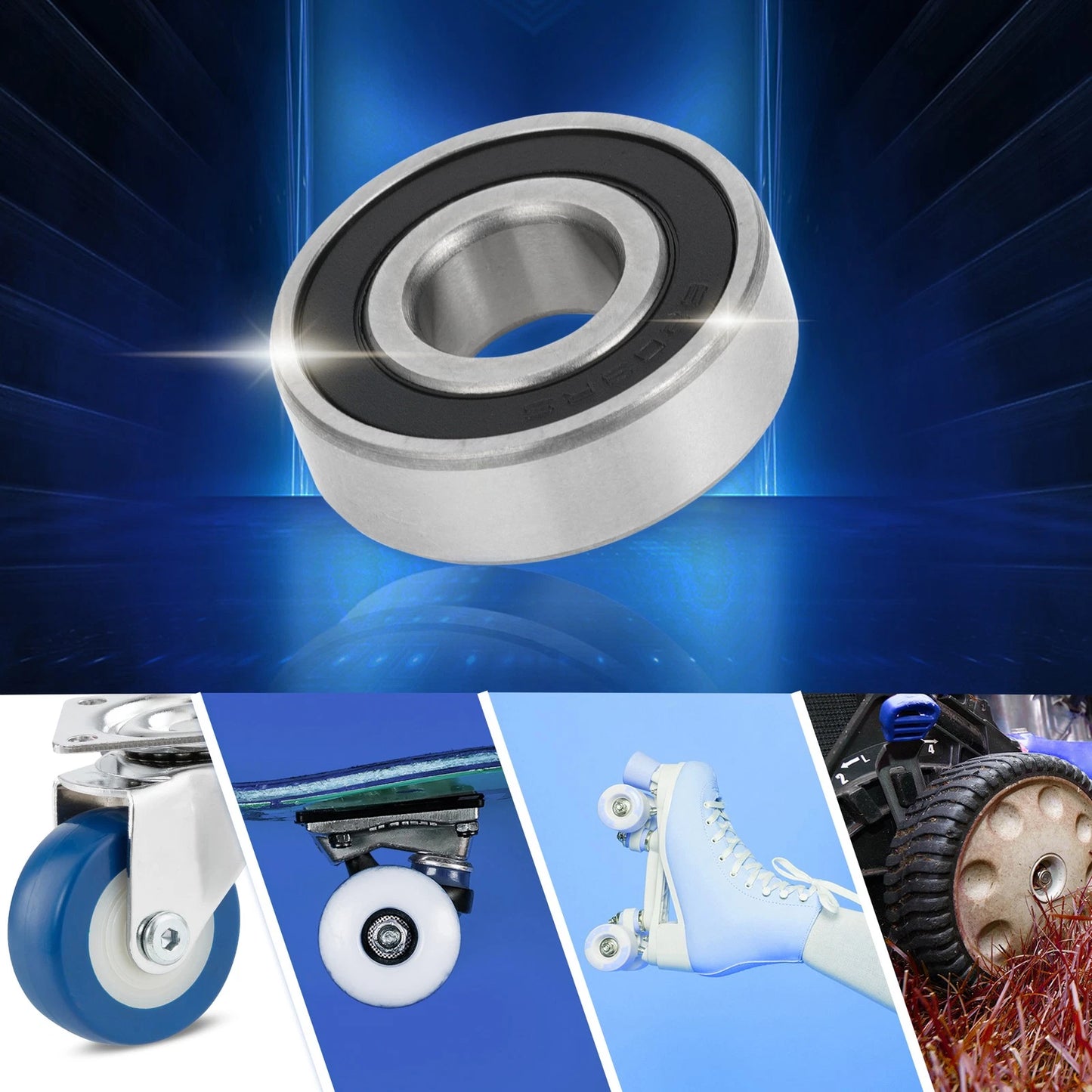 Deep Groove Ball Bearings / 16x40x12mm for Scooter Skateboard Wheel
