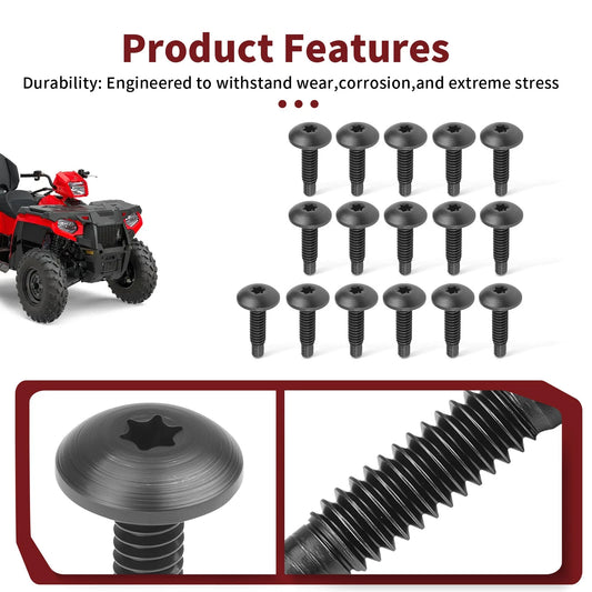 16Pcs Body Rack Bolts for Polaris Outlaw 450 500 525 Xpedition (2005–2014)