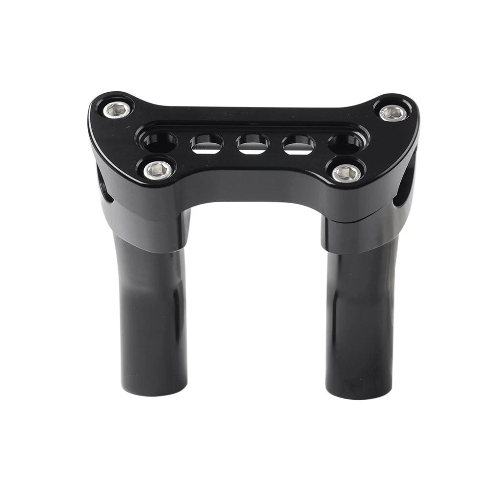 4" Tall Pullback Handlebar Riser 5-Hole Clamp for Harley Tour Super