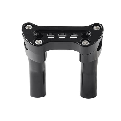 4" Tall Pullback Handlebar Riser 5-Hole Clamp for Harley Tour Super