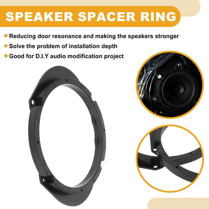 Tweeter Speaker Spacer Rings for Mazda 8 (2011-2015)