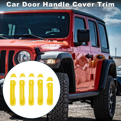 Door Handle Cover Trim for Jeep Wrangler JL JLU (2018-2023) - Yellow