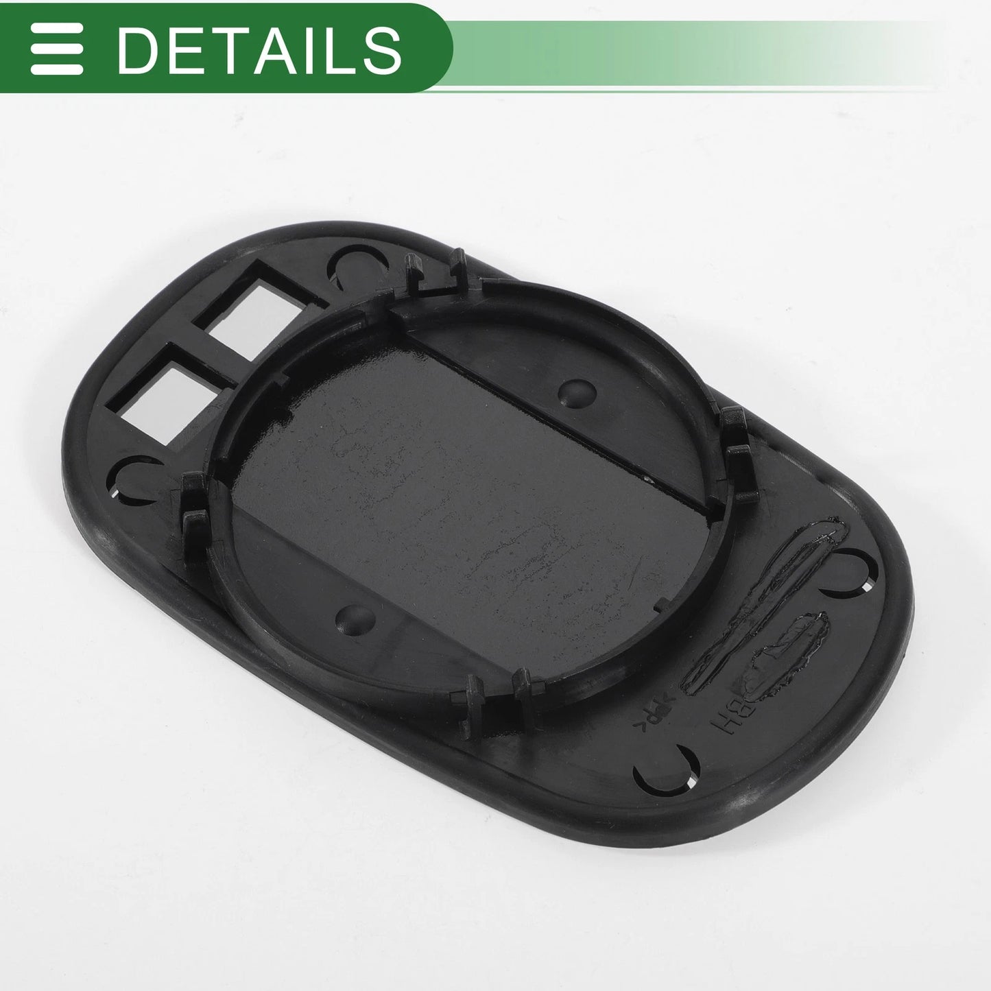 Left Side White Convex Mirror Glass for Ford Ka (1996-2008)