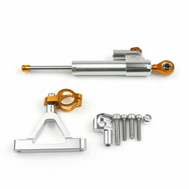 Steering Damper for Kawasaki ZX6R (2007-2008) Silver