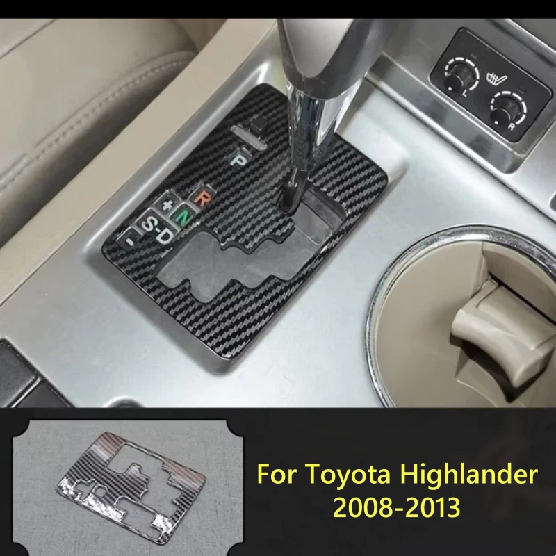 1X Wood Grain Center Console Gear Shift Panel for Toyota Highlander (2008-2013)