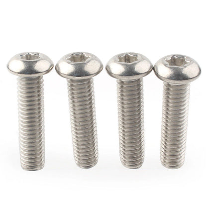 Steel Chrome Triple Clamp Yoke Bolt Screw Kit for Harley Touring Dyna