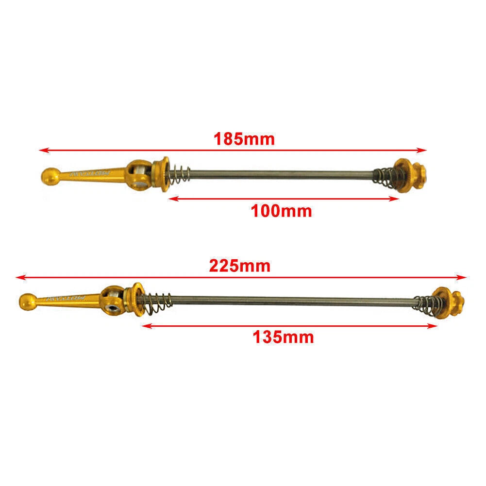 Super Light Titanium Quick Release Skewers for MTB Road Bike (Fits Various Models)