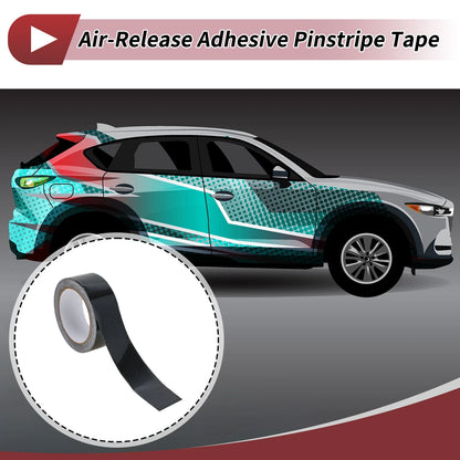 Pinstripe Tape 40mmx10m for Car/Motorcycle Stripes DIY Black 1 Pc
