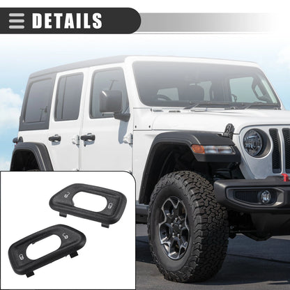 Car Door Lock Switch Bezel for Jeep Wrangler JK (2011-2018) 2 x Bezel