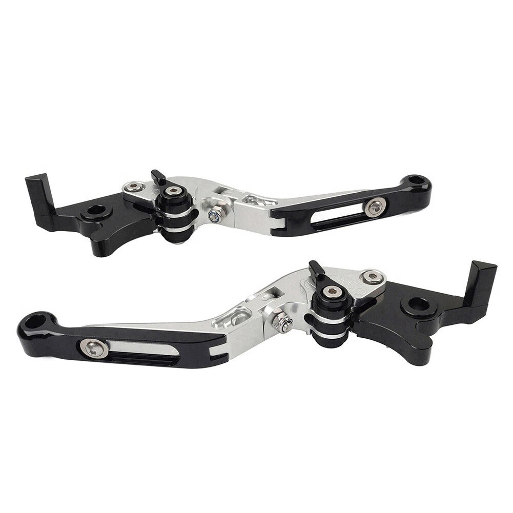 CNC Silver Extendable Brake Clutch Levers for Honda CBR650R CB650F (14-23)