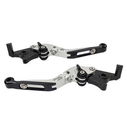 CNC Silver Extendable Brake Clutch Levers for Honda CBR650R CB650F (14-23)