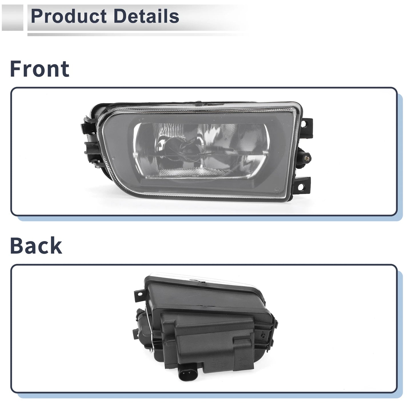 Right Front Bumper Side Marker Light Cover for BMW E39 Z3 (1996-2002)