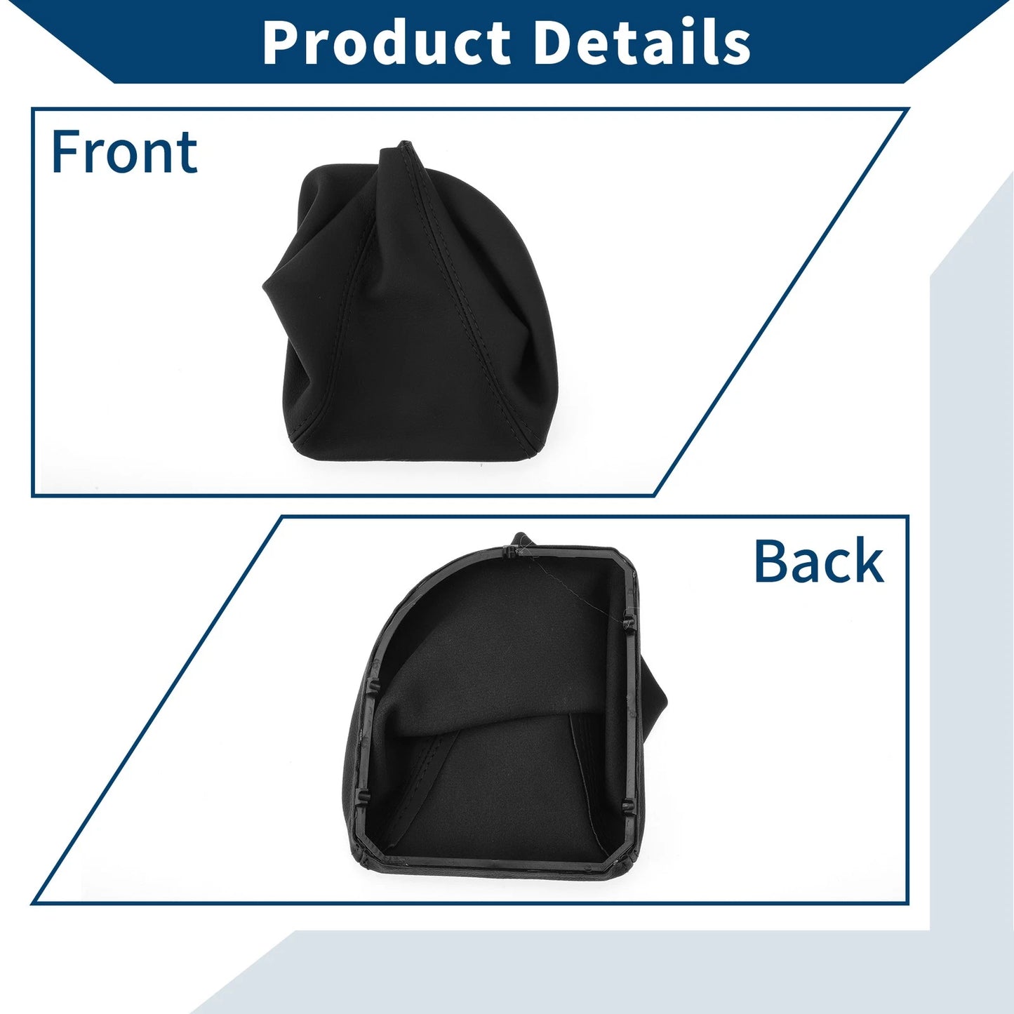 Black Leather Gear Shift Gaiter for BMW E60 E61 (2004-2008)
