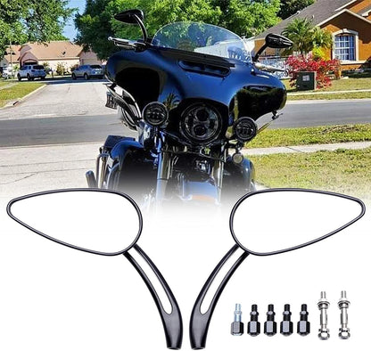 Skull Teardrop Rearview Mirrors  for Harley Sportster XL883 1200