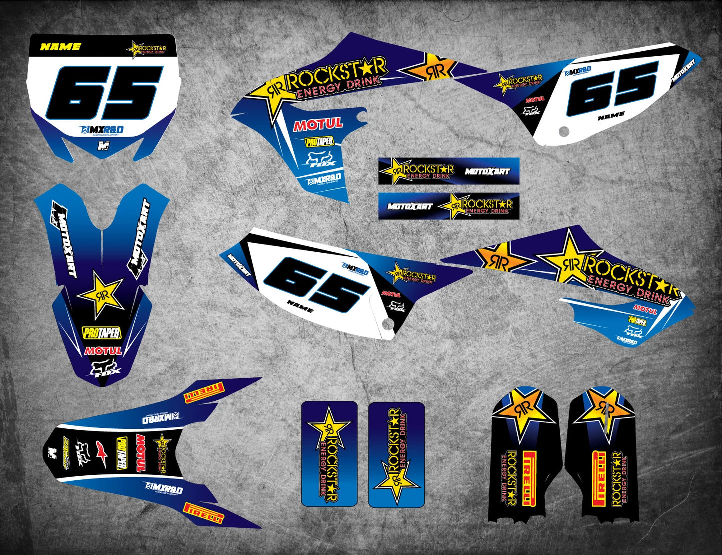 Custom Graphics Decals for Yamaha YZ 65 (2015-2023)
