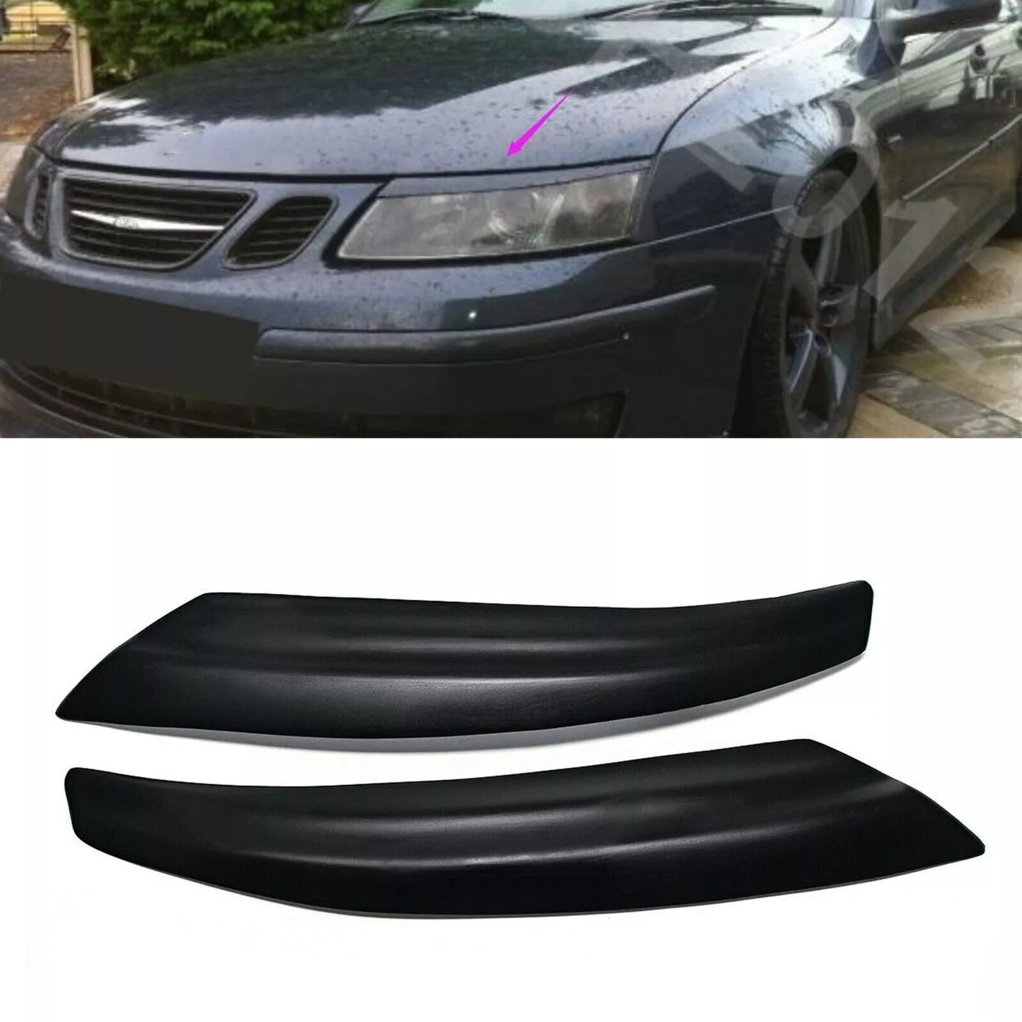 Headlight Eyelid Cover Trim for Saab 9-3 (2003-2012)