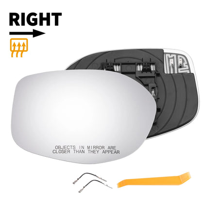 Right Side Heated White Mirror Glass for Honda Odyssey (2014-2017)