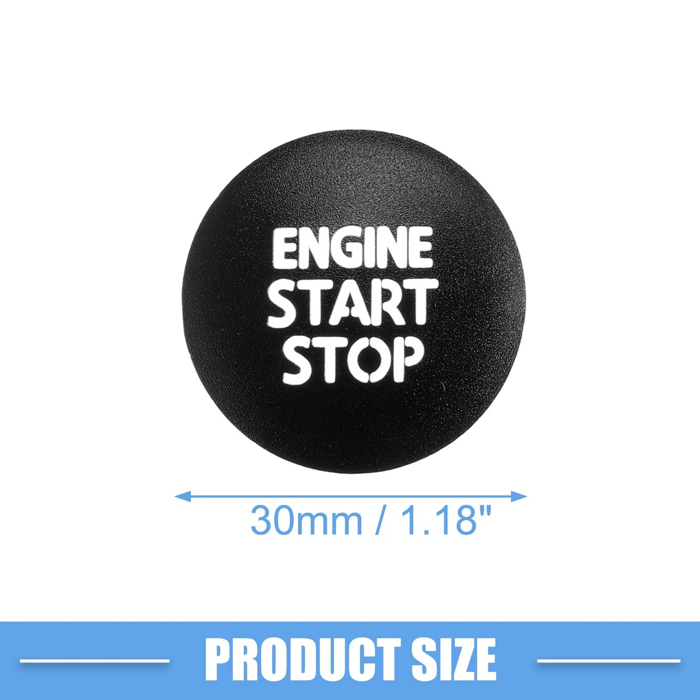 Engine Start Stop Ignition Button Cover for Toyota Tacoma (2016-2021) Black