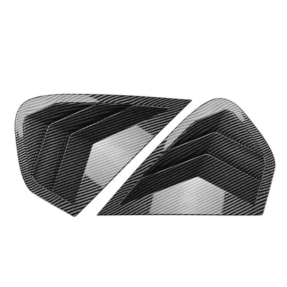 Carbon Fiber Rear Window Louver Cover Trim for BMW X6 E71 E72 (2008-2014)