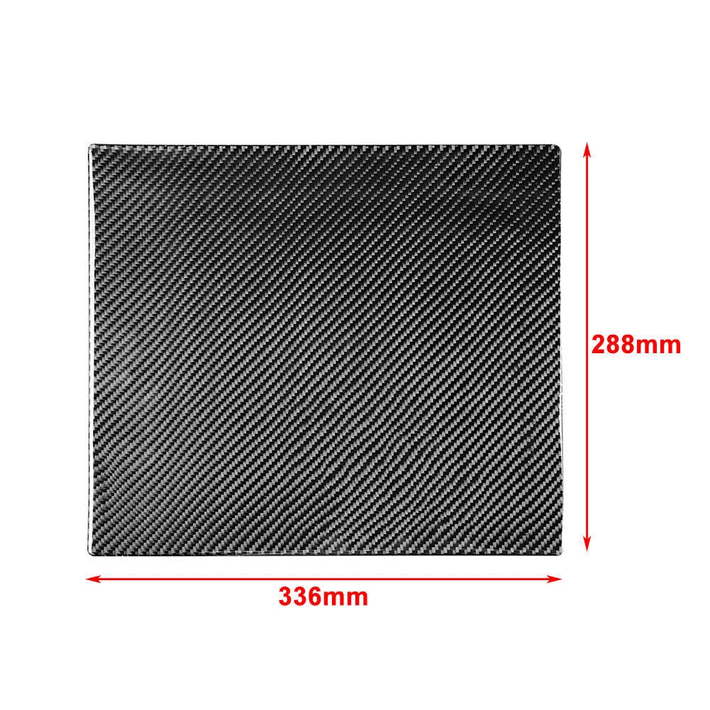 Carbon Fiber Red Rear Seat Anti-Kick Panel Trim for Toyota Tundra (2014-2021)