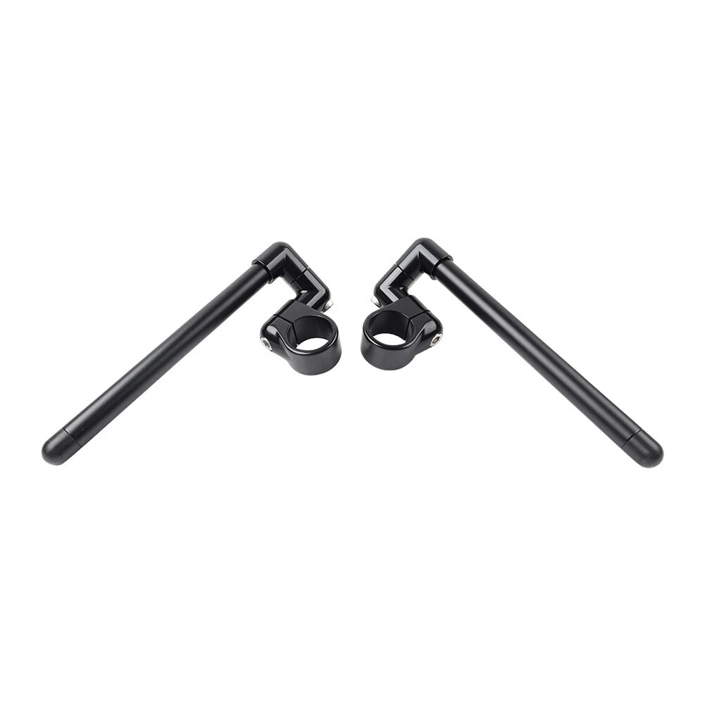 46MM Black Cafe Racer 7/8" Clip-On Handlebar for Motorcycle