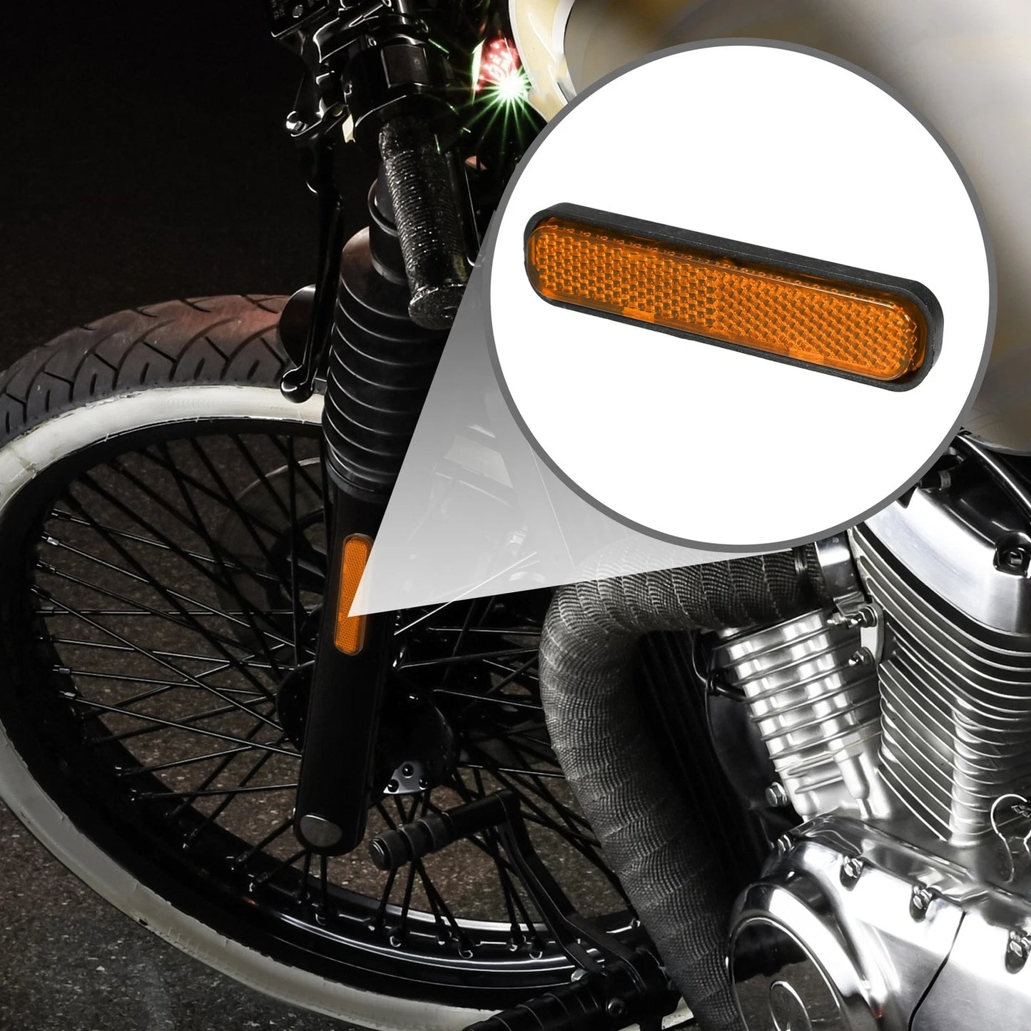 5 x 3.66"x0.83" Universal Reflector Oval for Motorcycle
