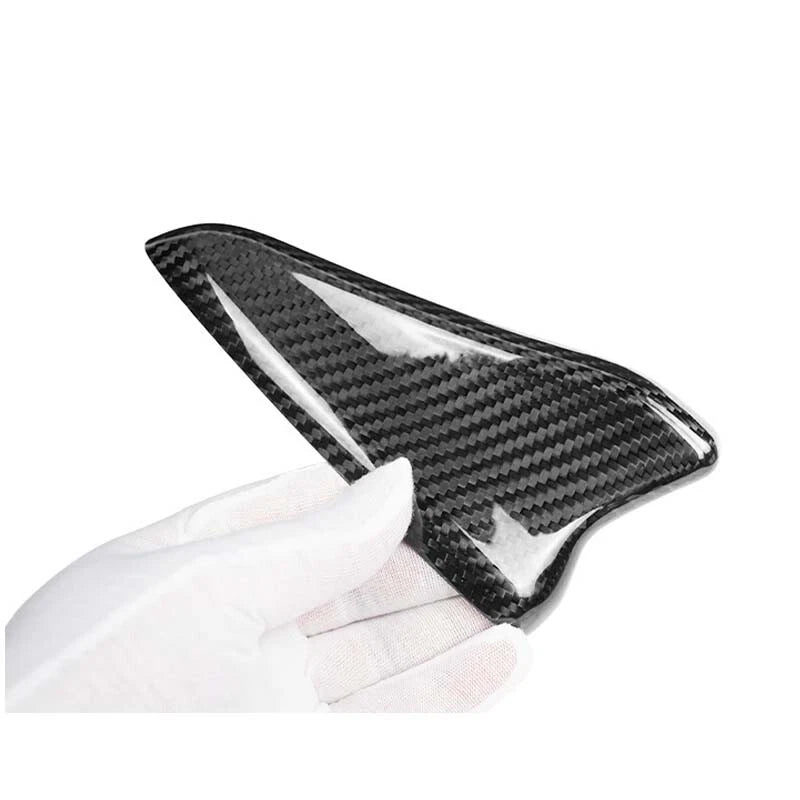 Dry Carbon Fiber Roof Shark Antenna Cover Caps Trim for Kia Stinger 2018-2023