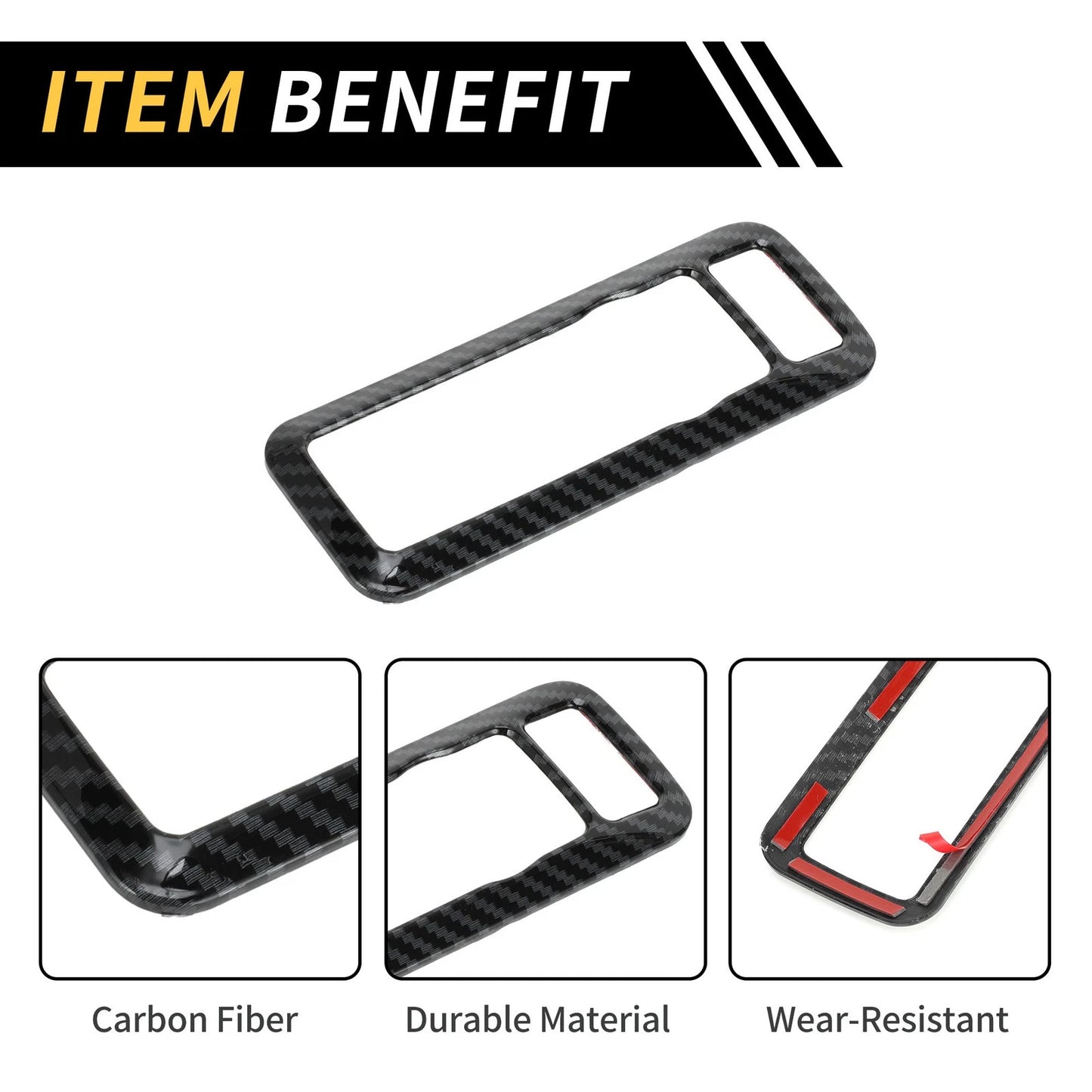 Carbon Fiber Headlight Switch Button Panel Cover for Ford Maverick (2022-2024)