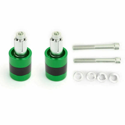 22mm Aluminum Green Motorcycle Handlebar Weights for F2