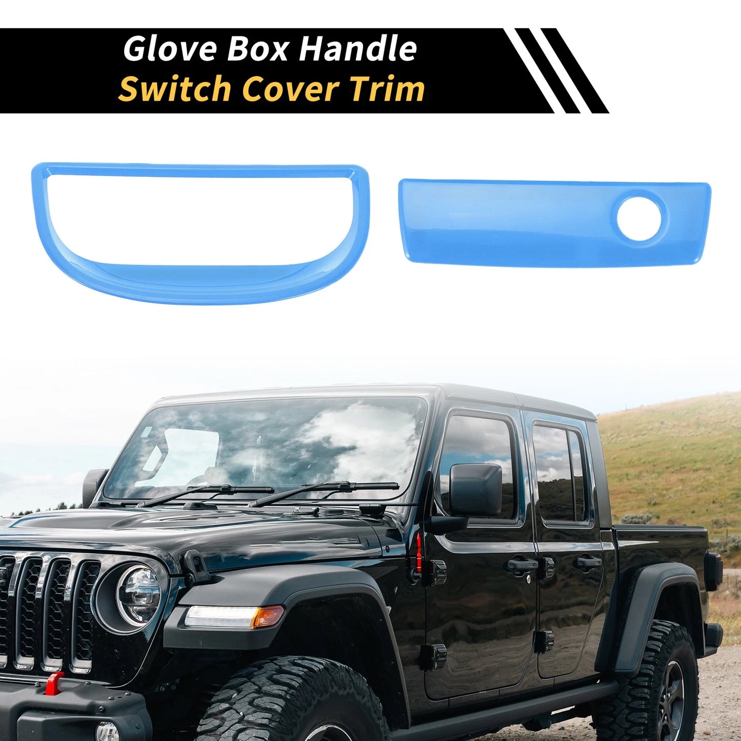 Glove Box Handle Switch Cover Trim for Jeep Wrangler JK (2007-2017)