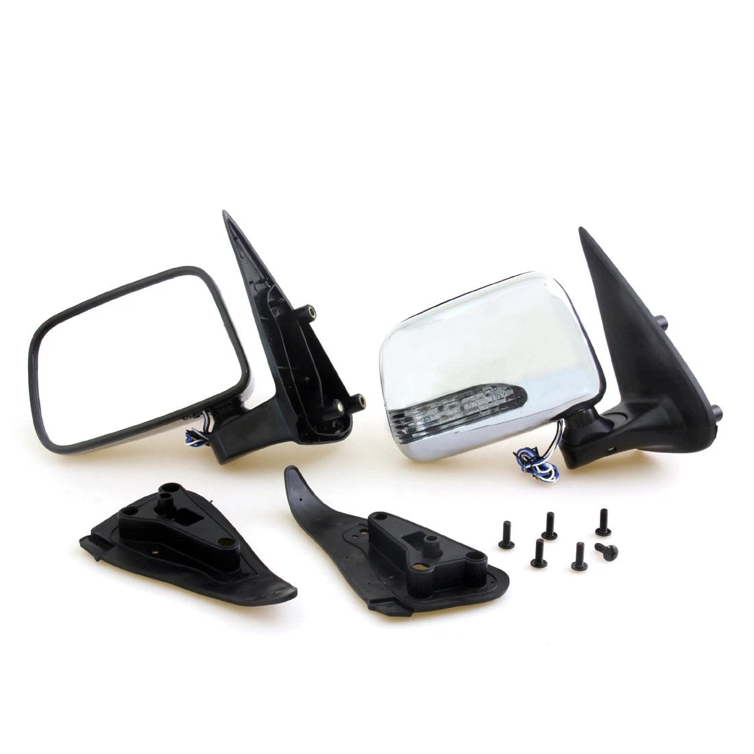 Chrome Door Wing Mirror x2 for Toyota Hilux MK5 2.5TD 2001-2005