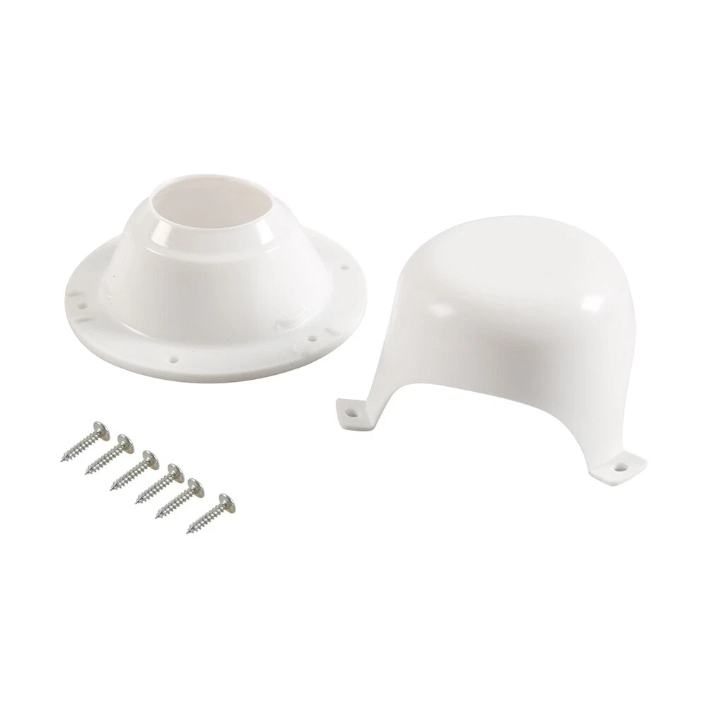 White Plastic RV Plumbing Vent Cap Roof Cover for Trailer Camper