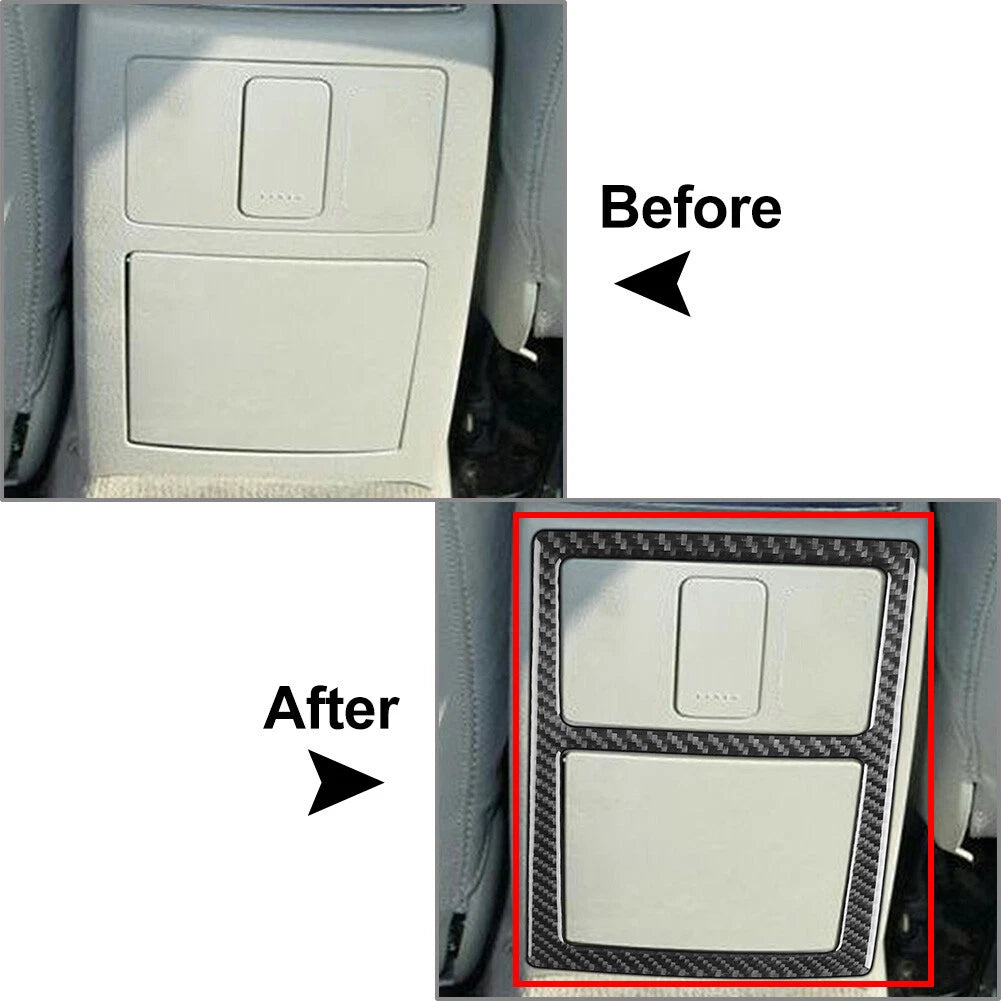 Rear Console Panel Cover Trim for Volkswagen Passat B5 (2001-2005) Black
