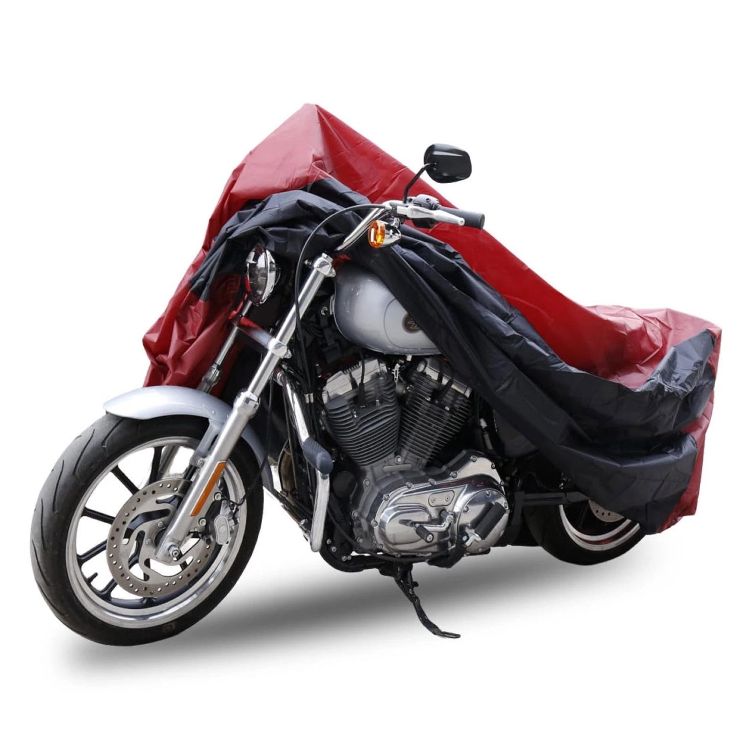 Dust Motorcycle Cover XXXL Red&Black Outdoor UV Rain Snow for Motorcycle