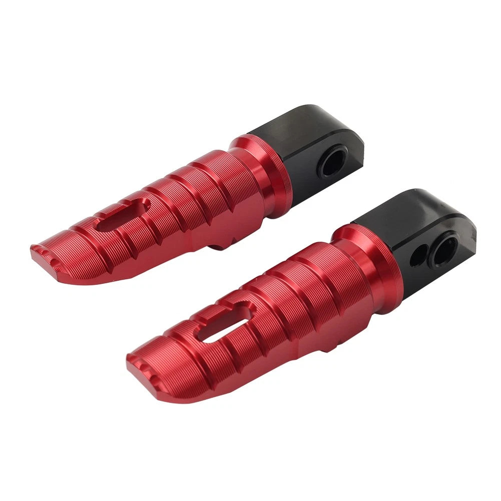 Red Rear Passenger Foot Pegs for Trident 660, Street Triple 765 (2021-2024)