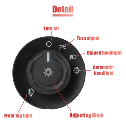 Headlight Lamp Fog Light Control Switch for Ford F-150 (2009-2019)