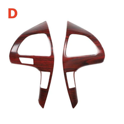 Wood Grain ABS Steering Wheel Strip Cover Trim for Toyota Highlander (2008–2013)